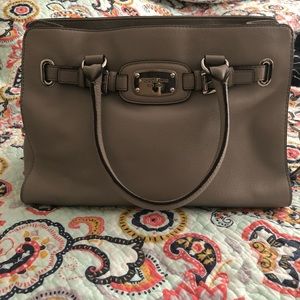 Gray Michael Kors purse
